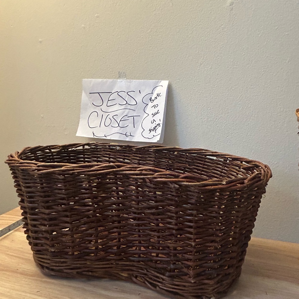 Woven Brown Decorative Storage Basket - Home Accents